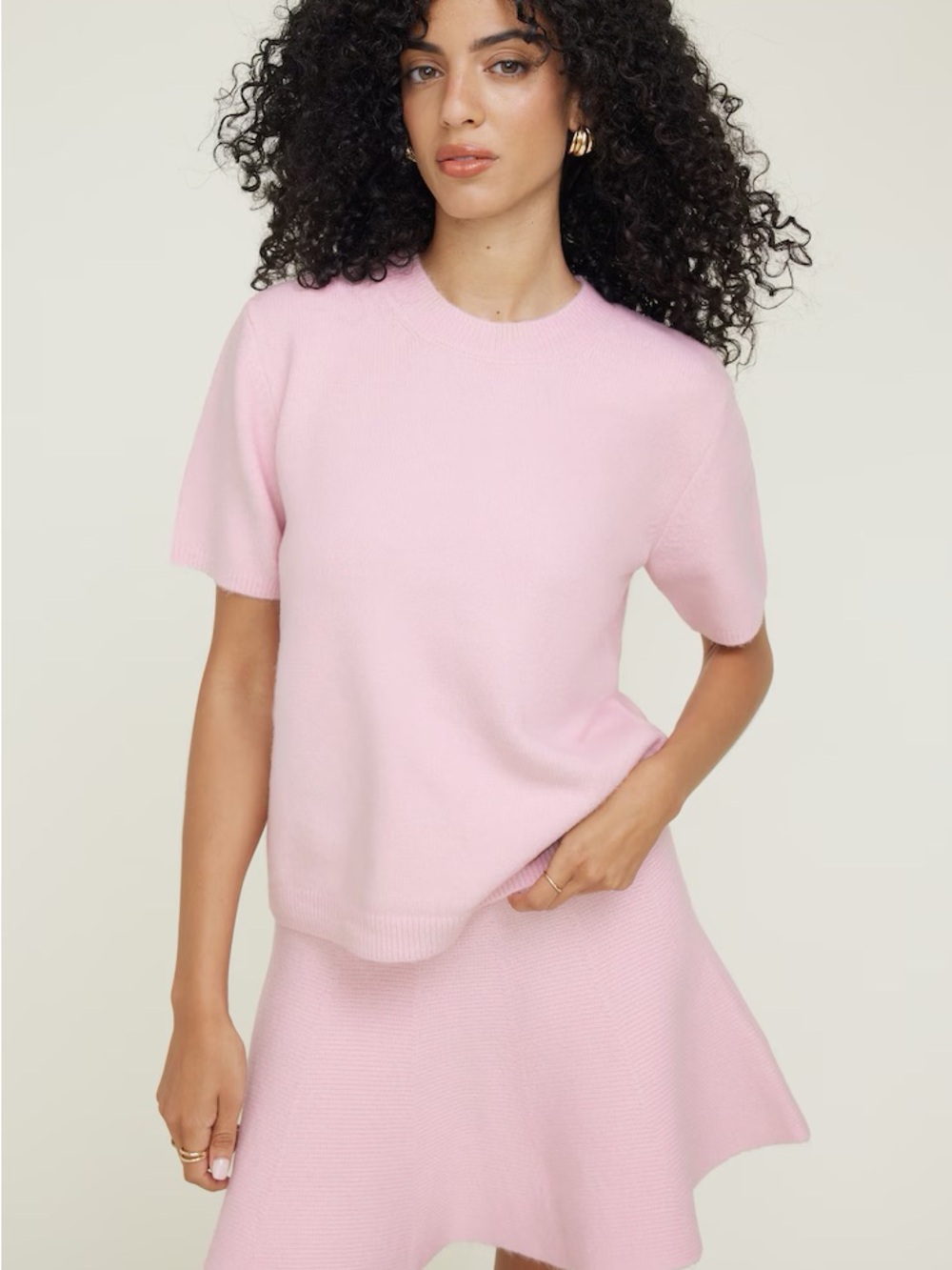 NWT Dynamite Aura Boxy Short Sleeve Sweater - Small